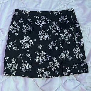 Small black mini skirt